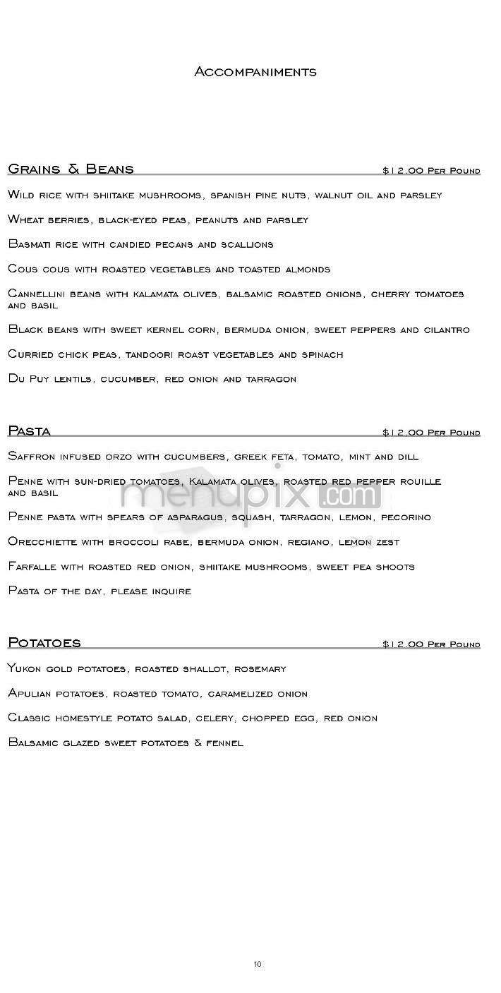 Dean & Deluca - Washington, DC menu_pic