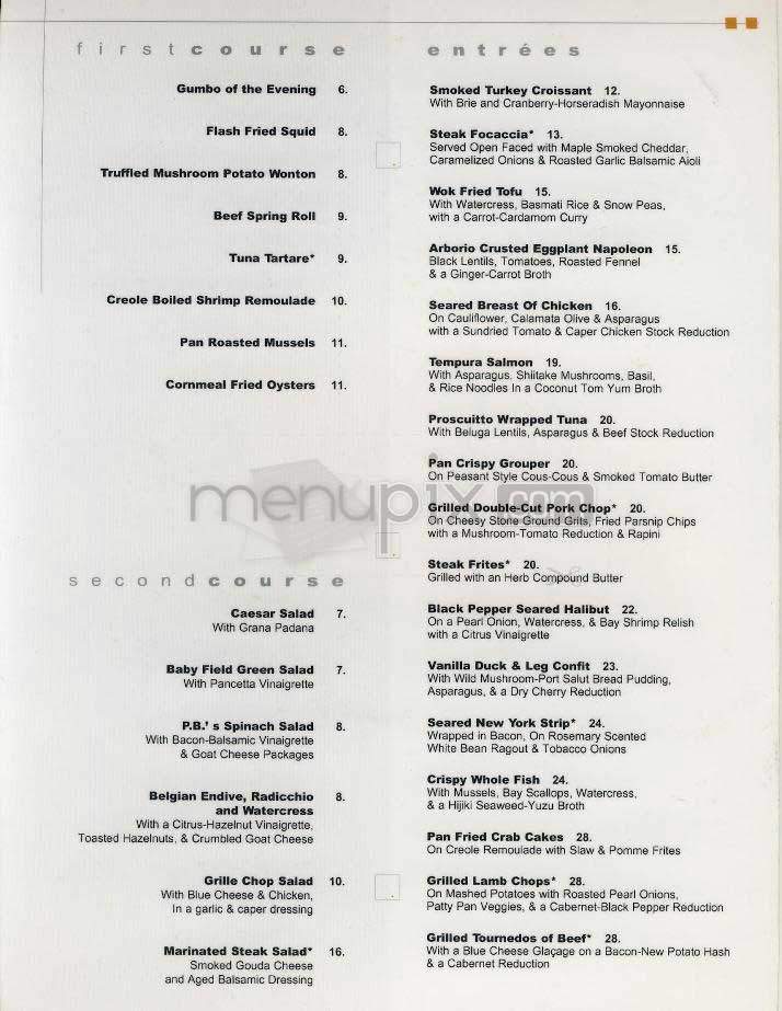 Dupont Grille - Washington, DC menu_pic