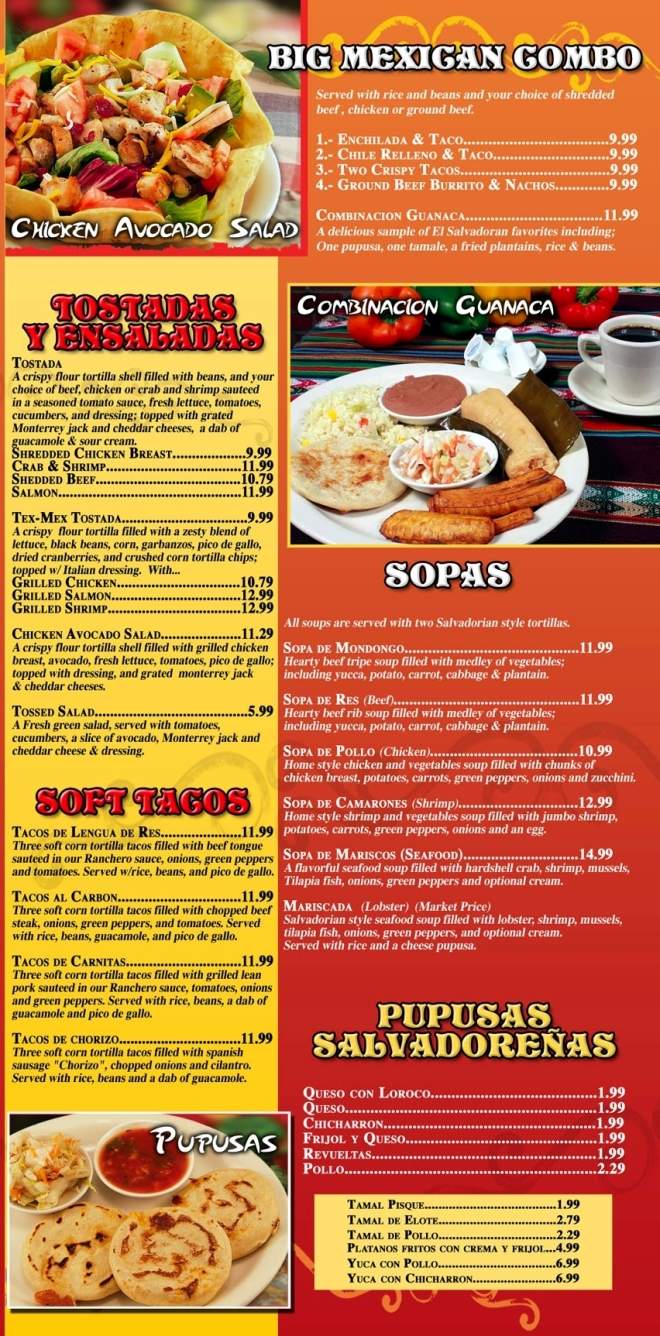 El Tamarindo - New Braunfels, TX menu_pic