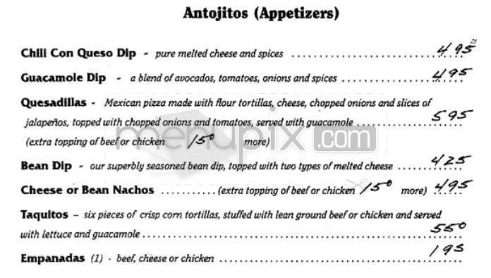 El-Ranchero - Arlington, VA menu_pic