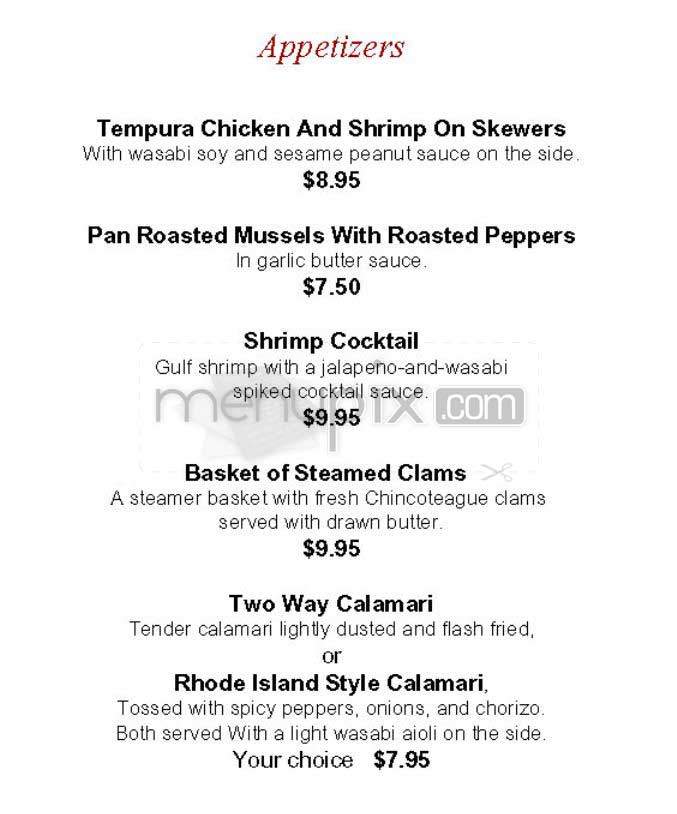 Flying Fish - Alexandria, VA menu_pic