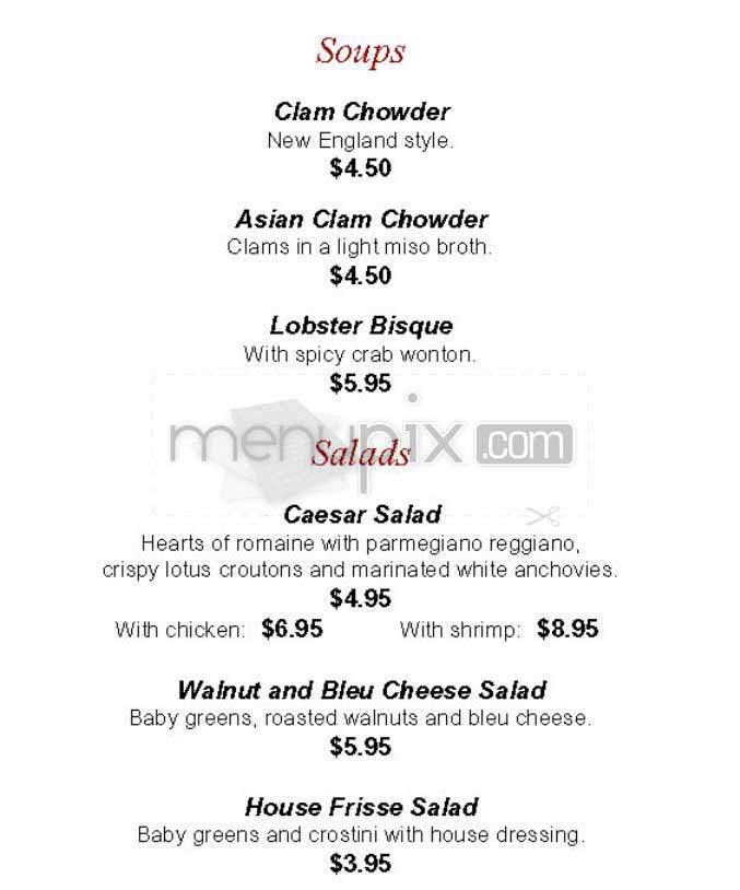 Flying Fish - Alexandria, VA menu_pic