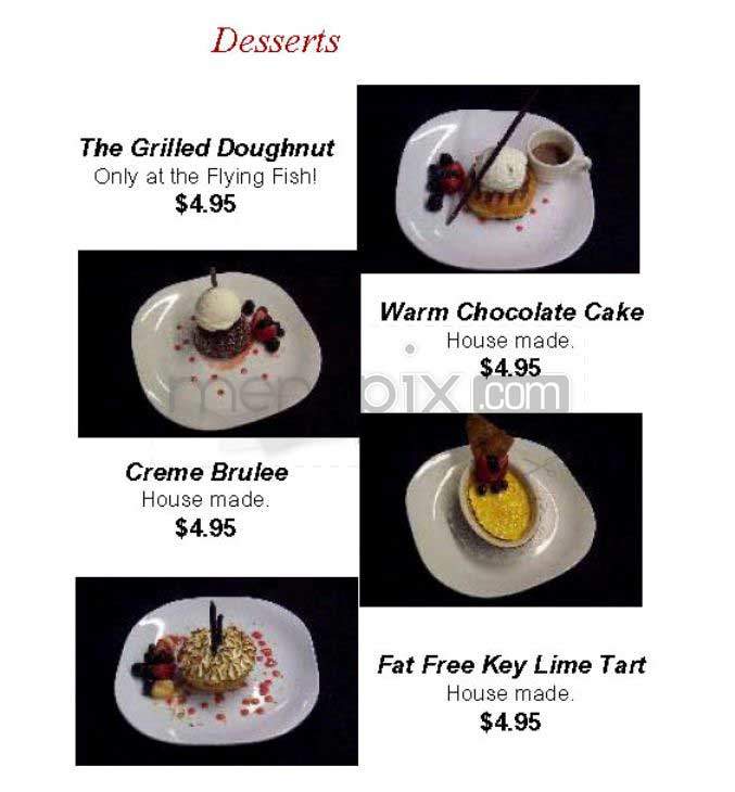 Flying Fish - Alexandria, VA menu_pic