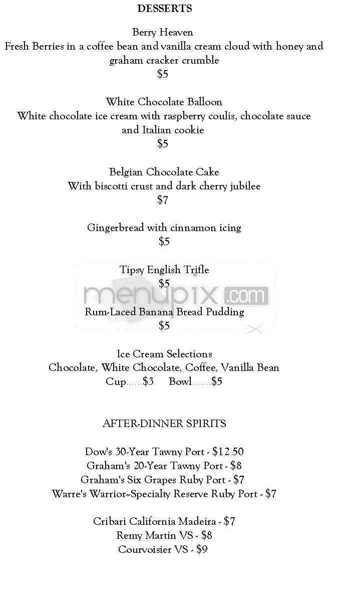 Gadsby's Tavern - Alexandria, VA menu_pic