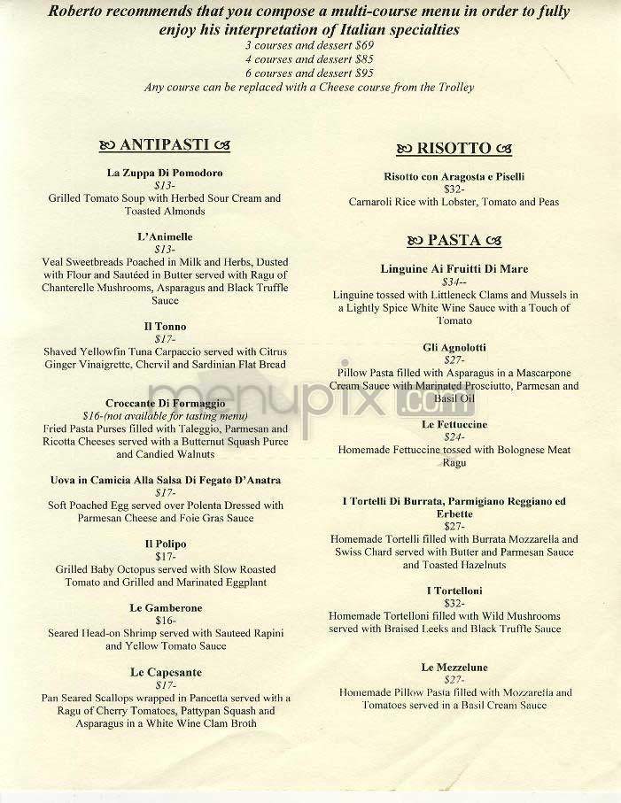 Galileo - Washington, DC menu_pic