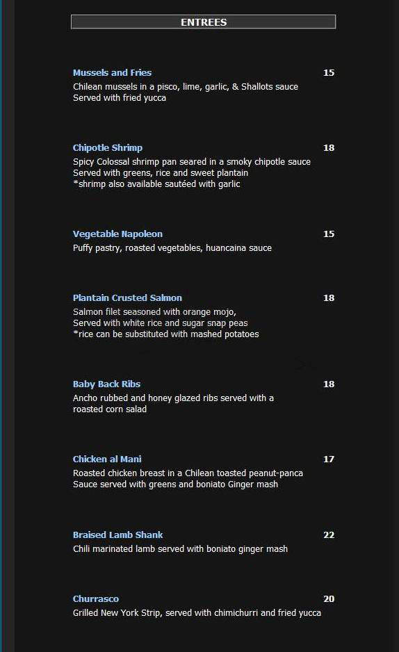 Gallery Restaurant & Lounge - Silver Spring, MD menu_pic