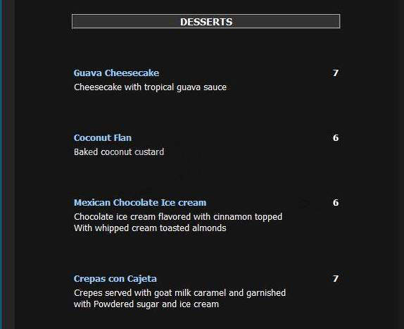 Gallery Restaurant & Lounge - Silver Spring, MD menu_pic