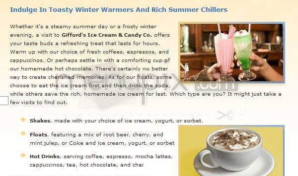 Giffords Ice Cream & Candy Co. - Bethesda, MD menu_pic