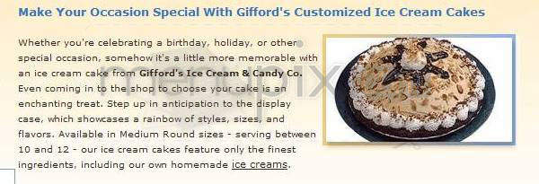Giffords Ice Cream & Candy Co. - Bethesda, MD menu_pic
