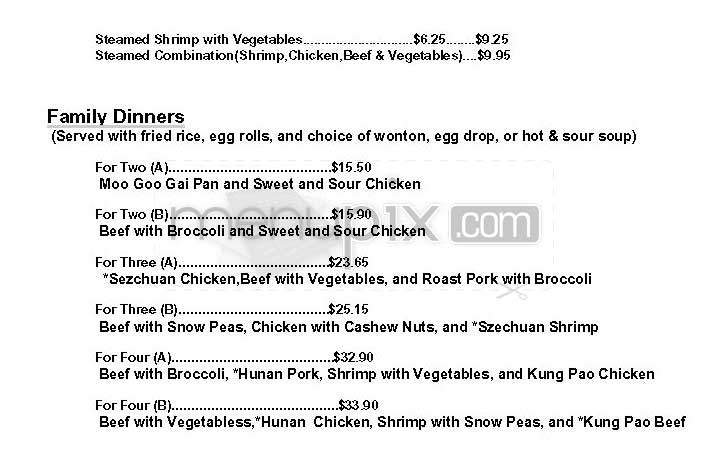 Ginger Beef - Arlington, VA menu_pic