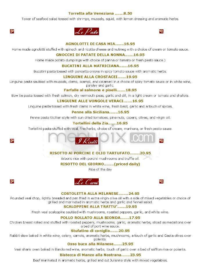 Giovanni's Trattu - Washington, DC menu_pic
