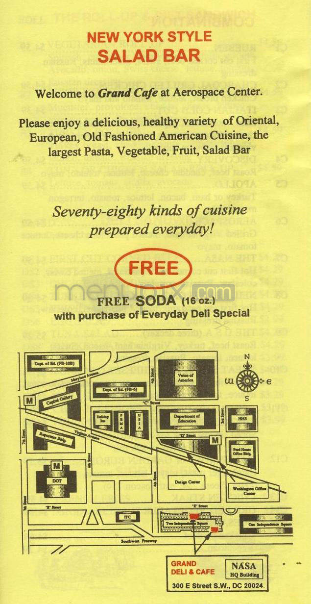 Grand Deli & Cafe - Washington, DC menu_pic
