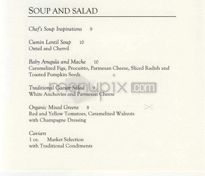 Grill (Ritz-Carlton) - Washington, DC menu_pic