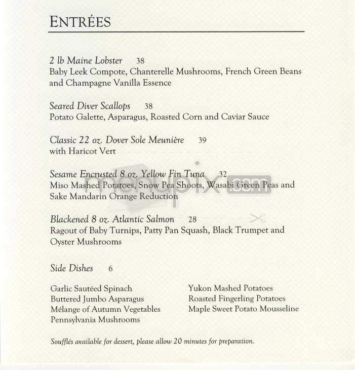 Grill (Ritz-Carlton) - Washington, DC menu_pic