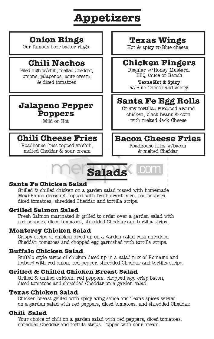 Hard Times Cafe - Arlington, VA menu_pic