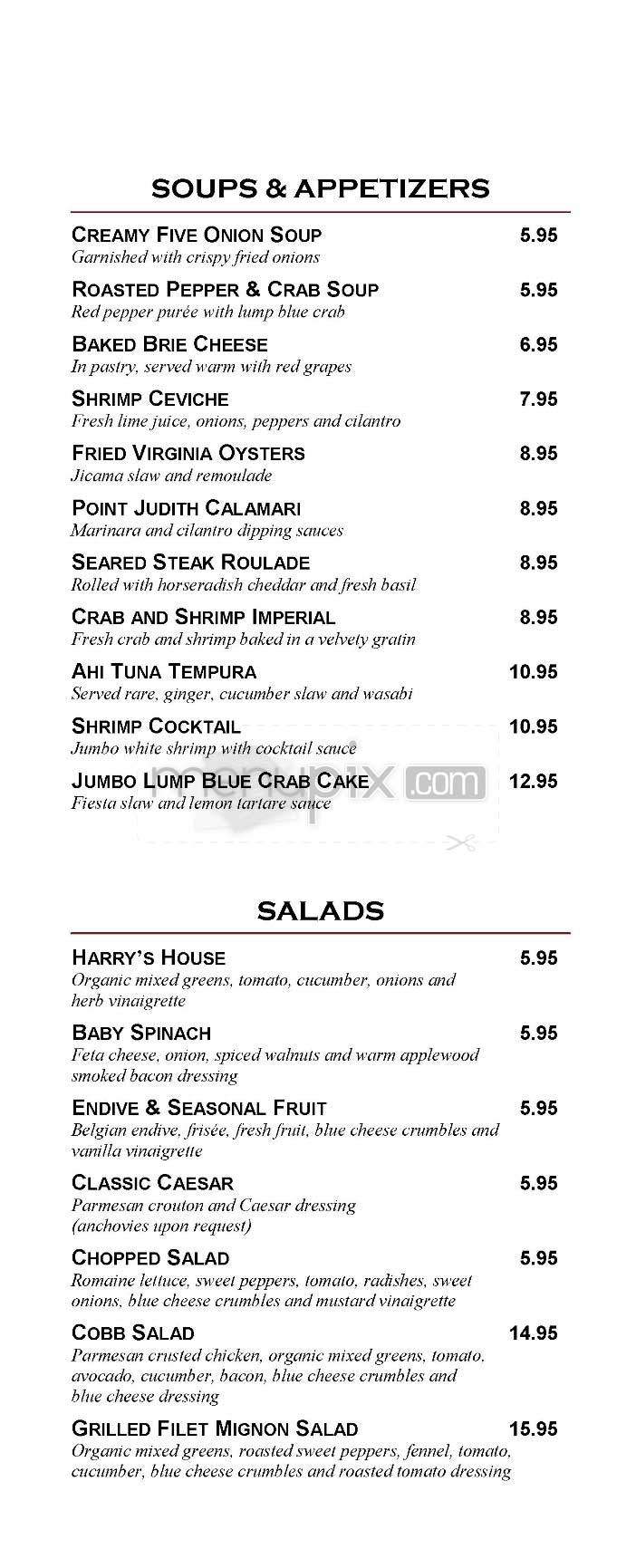 Harry's - West Palm Beach, FL menu_pic