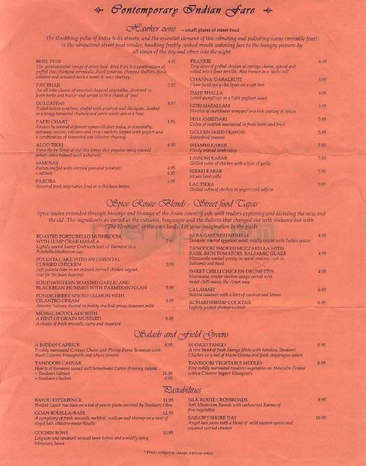 Heritage India - Washington, DC menu_pic