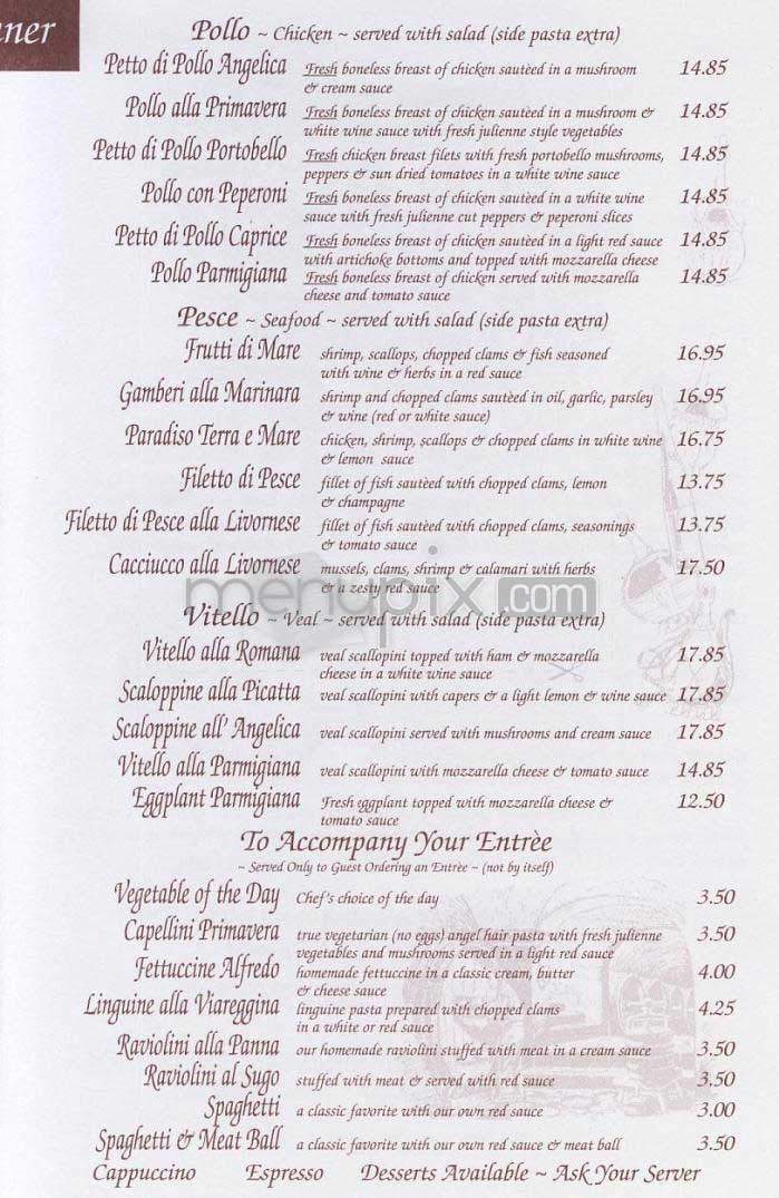 Il Porto Ristorante - Alexandria, VA menu_pic