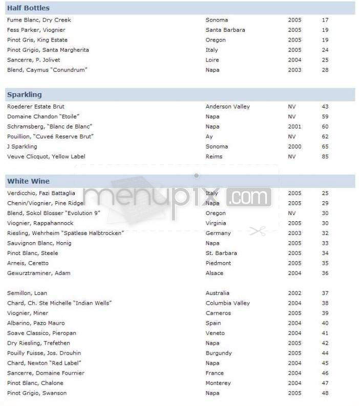 Indigo Landing - Alexandria, VA menu_pic