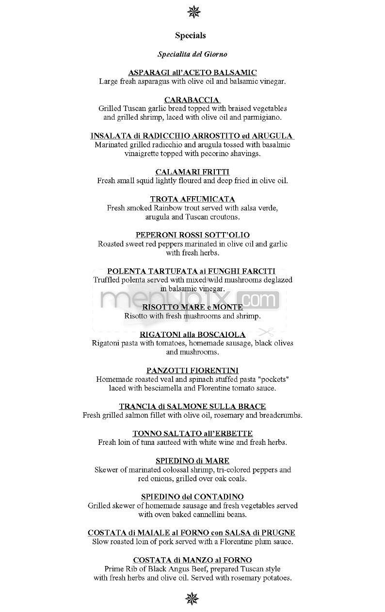 I Ricchi - Washington, DC menu_pic