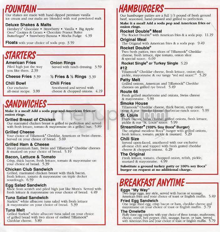 Johnny Rockets - Washington, DC menu_pic