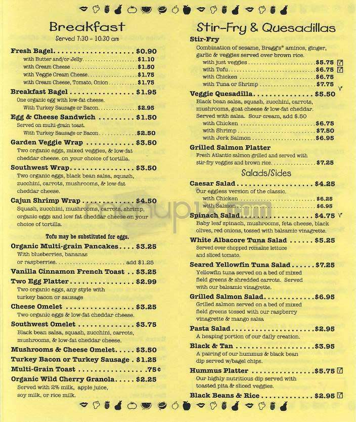 Juice Joint - Washington, DC menu_pic