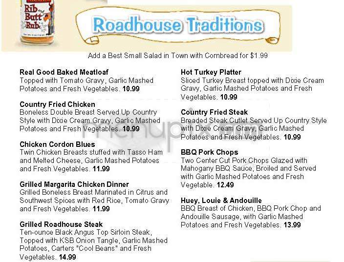 King Street Blues - Arlington, VA menu_pic