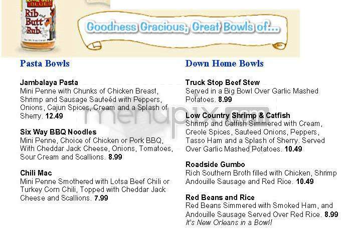 King Street Blues - Arlington, VA menu_pic