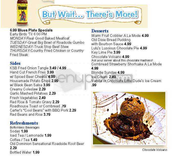 King Street Blues - Arlington, VA menu_pic