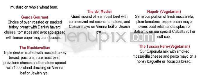 Via Cucina - Washington, DC menu_pic