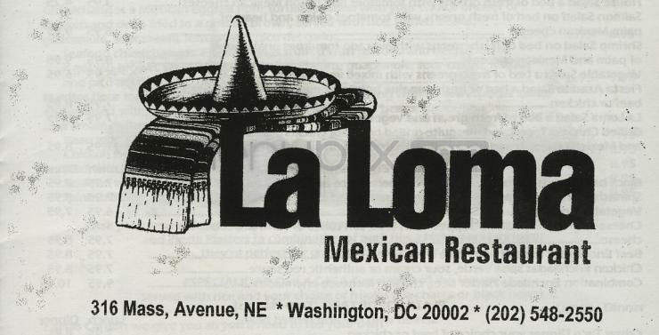 La Loma Mexican Restaurant - Washington, DC menu_pic