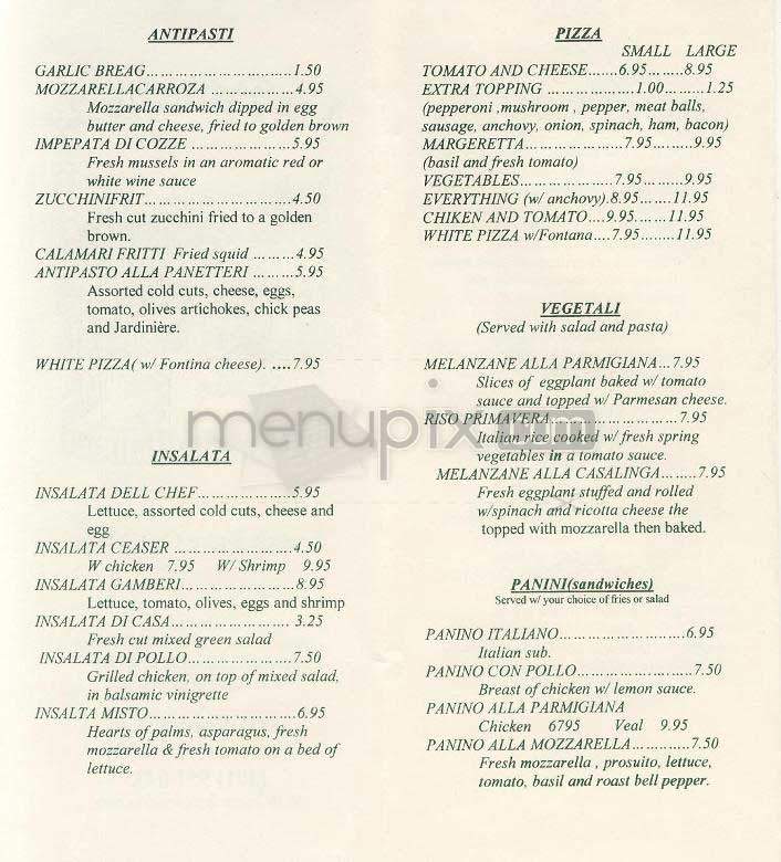 La Panetteria - Bethesda, MD menu_pic