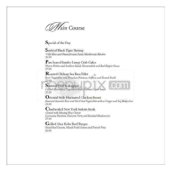 Lafayette - Washington, DC menu_pic