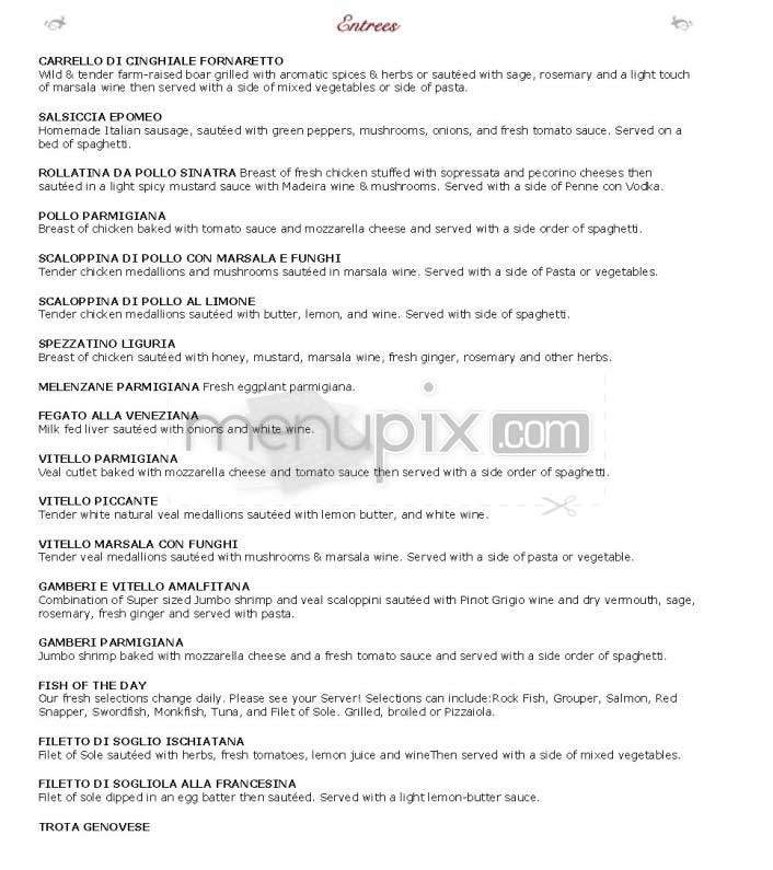 Ristorante La Perla - Washington, DC menu_pic