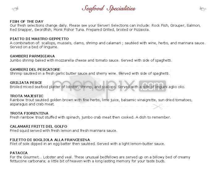 Ristorante La Perla - Washington, DC menu_pic