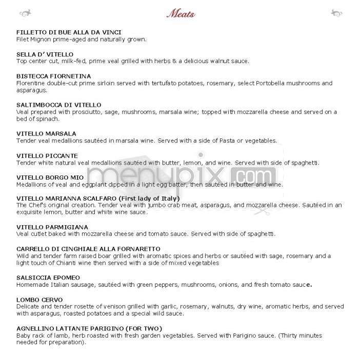Ristorante La Perla - Washington, DC menu_pic