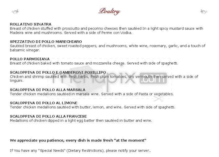 Ristorante La Perla - Washington, DC menu_pic