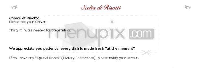 Ristorante La Perla - Washington, DC menu_pic