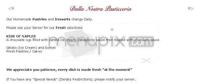 Ristorante La Perla - Washington, DC menu_pic