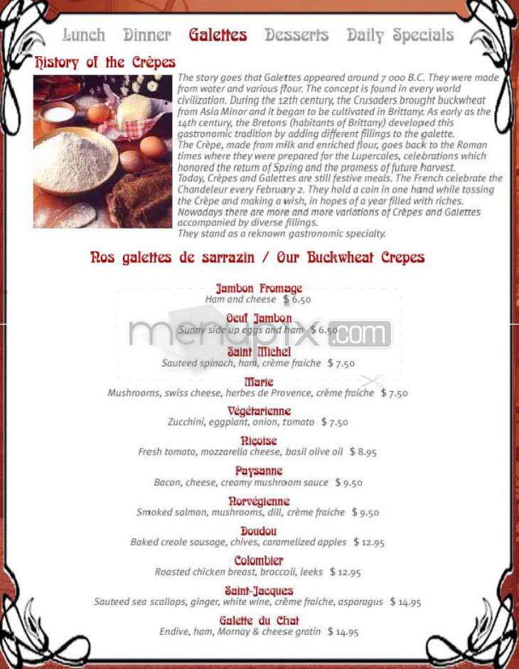 Le Chat Noir - Washington, DC menu_pic