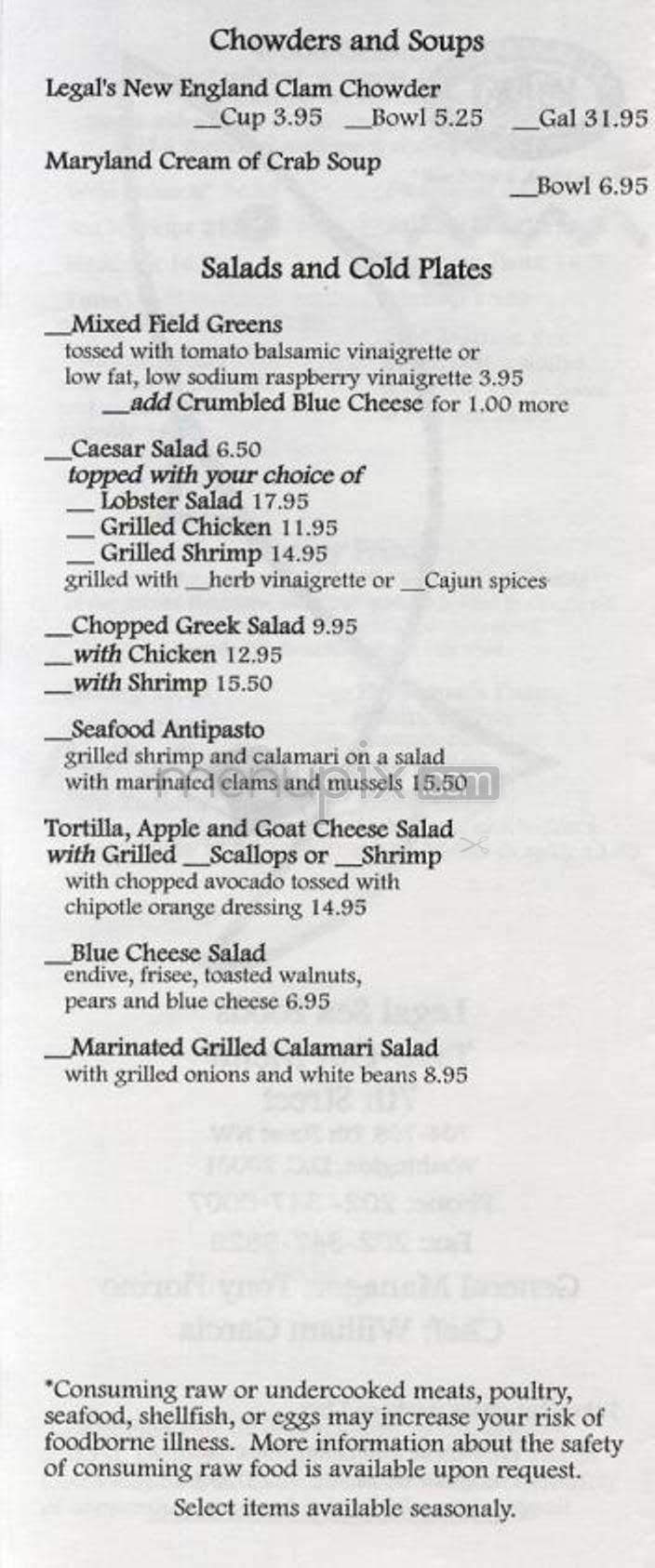 /3224184/Legal-Sea-Foods-Menu-White-Plains-NY - White Plains, NY