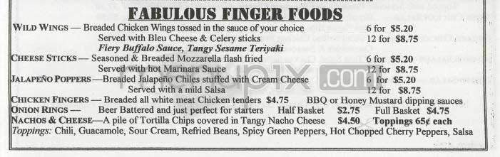 Lindy's Bon Apetit - Washington, DC menu_pic