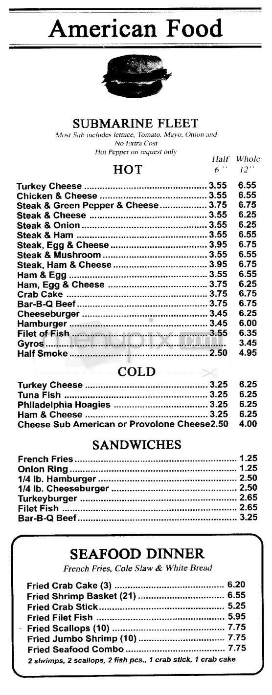 Lucky Carryout - Washington, DC menu_pic