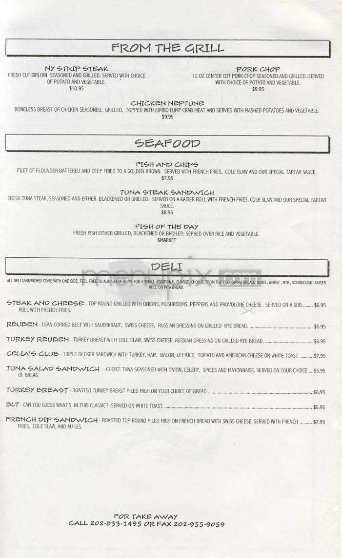 Madhatter - Washington, DC menu_pic