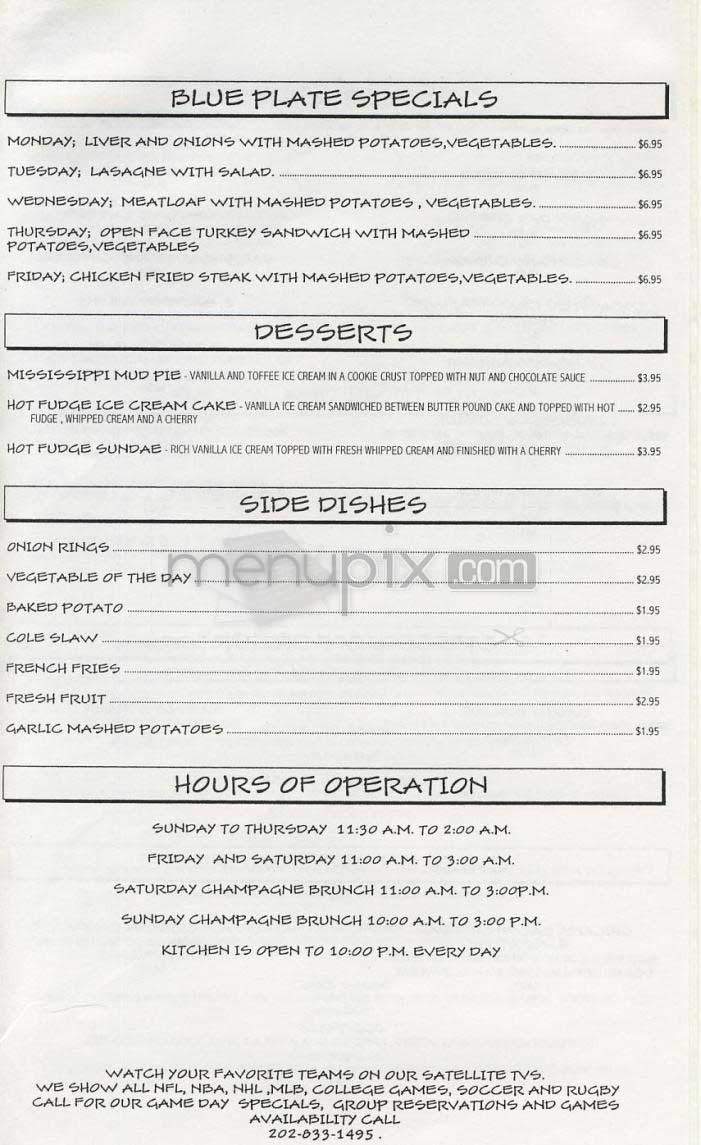 Madhatter - Washington, DC menu_pic
