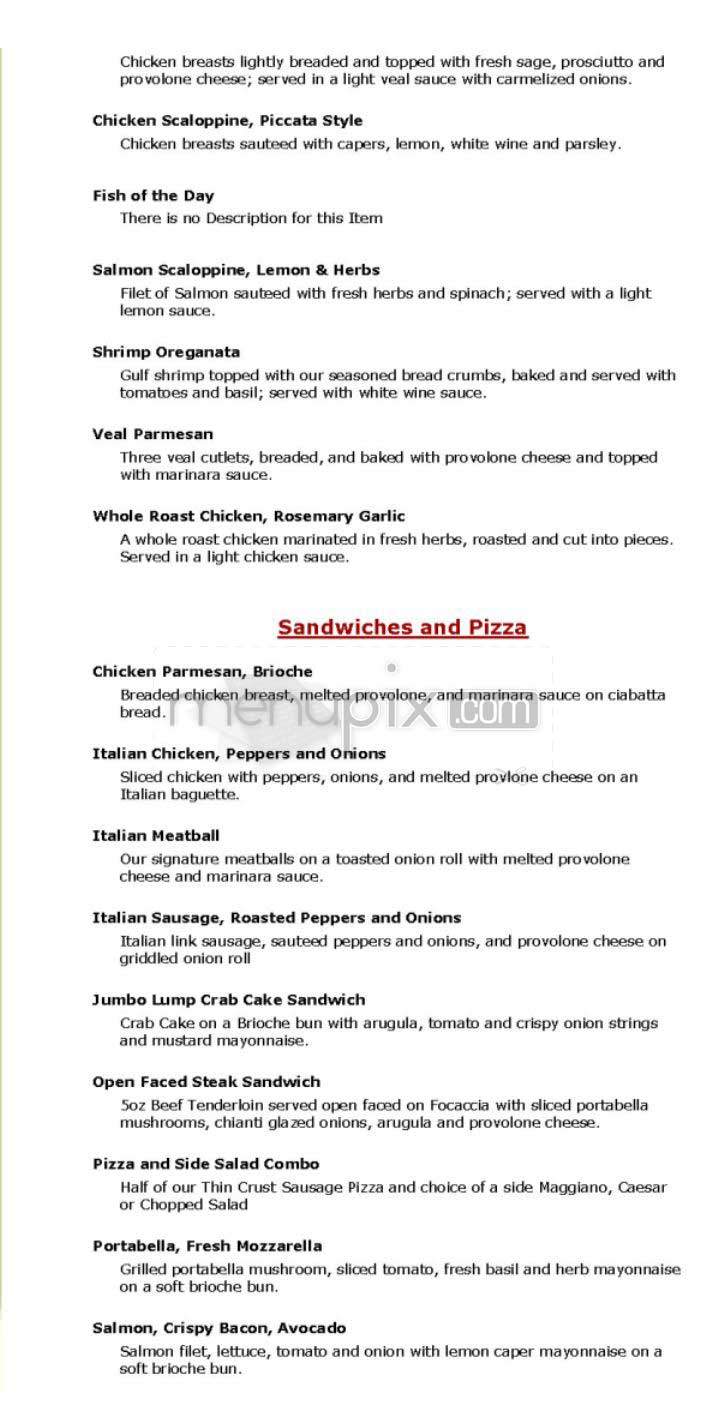 Maggiano's Little Italy - Washington, DC menu_pic