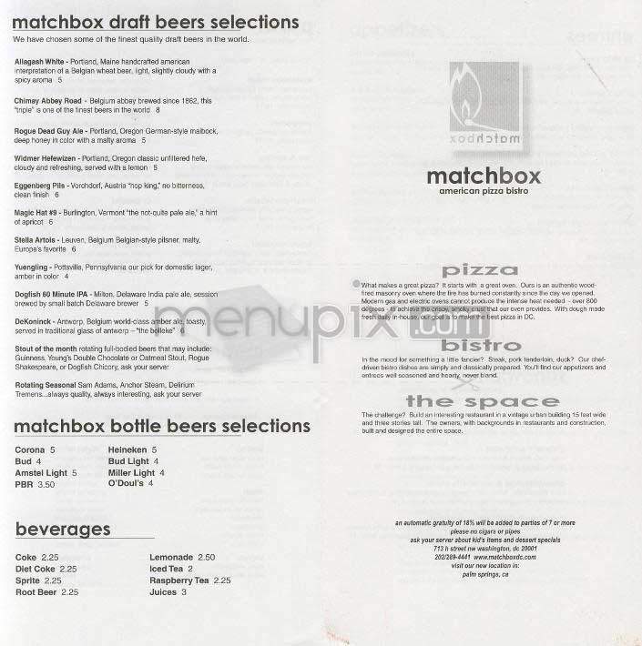 Matchbox - Washington, DC menu_pic