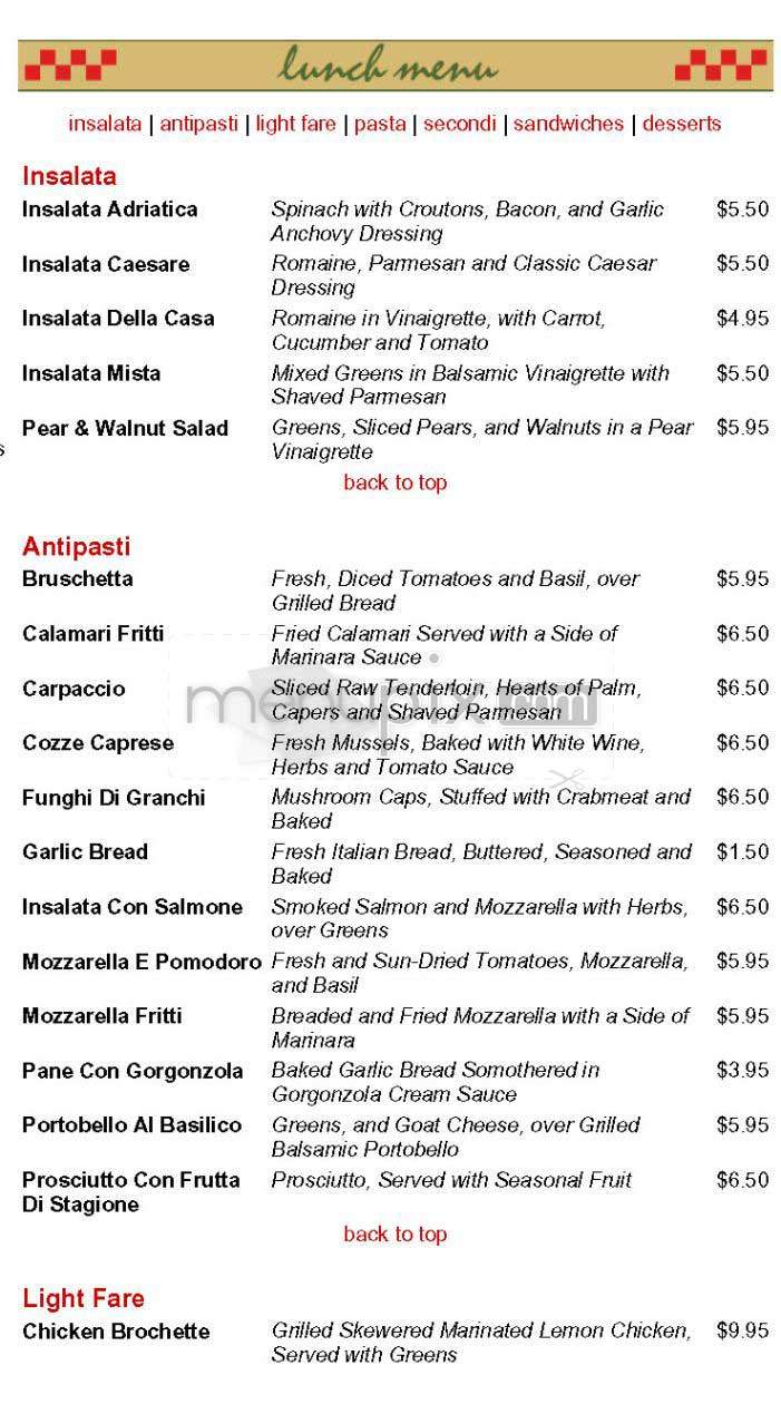 News Cafe - Washington, DC menu_pic