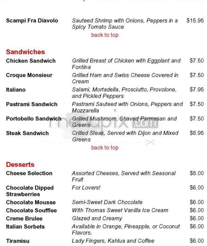 News Cafe - Washington, DC menu_pic