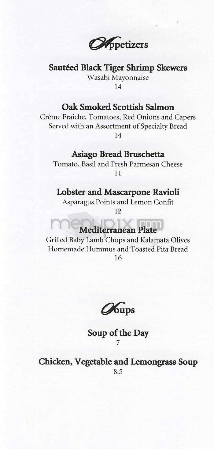 Off The Record - Washington, DC menu_pic
